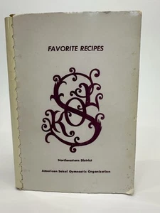 1962 Favorite Recipes American Sokol Gymnastic Org Northeastern Cookbook VTG - Bild 1 von 12