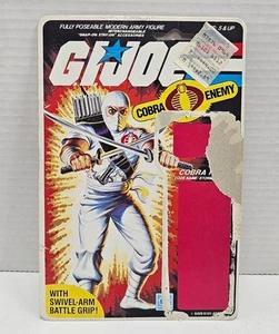 Vtg 1985 Hasbro G.I. Joe ARAH Storm Shadow Full Card Back Uncut File - Picture 1 of 9
