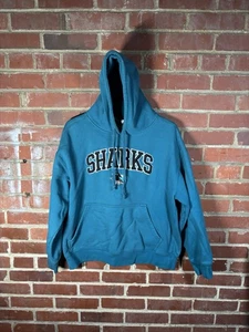 "Sudadera con capucha vintage Y2k NHL San Jose Sharks juvenil XL (24"" de ancho, 25,5"" de largo)" - Imagen 1 de 5