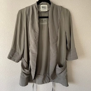 Objekt Sammlerstück Sierre Ex Strickjacke 3/4 Arm Bindeband vorne Lagenlook 8 - Bild 1 von 8