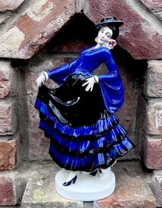 Antique “Lady Tango Dancer” German Porcelain Art Deco Figurine 12” - Picture 1 of 10