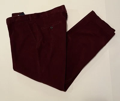 LAUREN Ralph Lauren Mens Corduroy Pants-38x29-Burgundy - Image 1 of 4