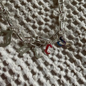Juicy Couture Women's Silver Necklace with Toned Logo Pendant - Picture 1 of 12