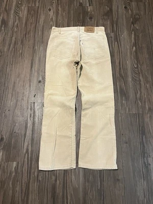 Pantalón acampanado vintage años 90 517 lengüeta blanca pana caqui Foto 1 de 4