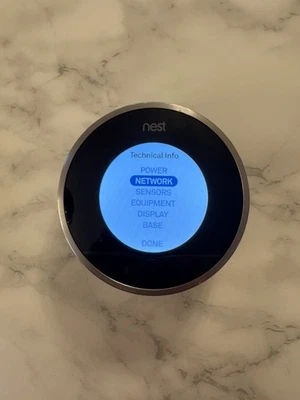 Nest 2nd Generation Thermostat 02A  unit and base only  - Image 1 of 2