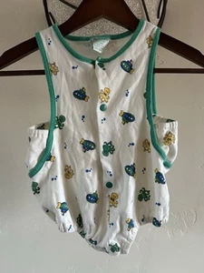 Pignoni vintage multicolore tema mare neonato bolla pezzo unico 18M anni 90 - Foto 1 di 5