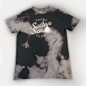Foundry Salton Sea Yacht Club TShirt Tie Dye Sz XLT Preppy Grunge Distressed Men - Picture 1 of 12