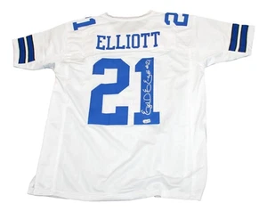 Maglia cowboy autografata Ezekiel Elliott Beckett BAS - Foto 1 di 4