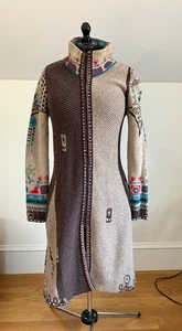 IVKO Long Wool Zip Coatigan Pullover Damen L/40 - Bild 1 von 9