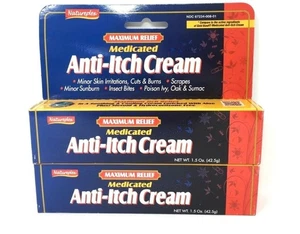 2 Pack - Natureplex Anti Itch Cream Maximum Relief Medicated 1.5oz EA -NEW - Picture 1 of 2