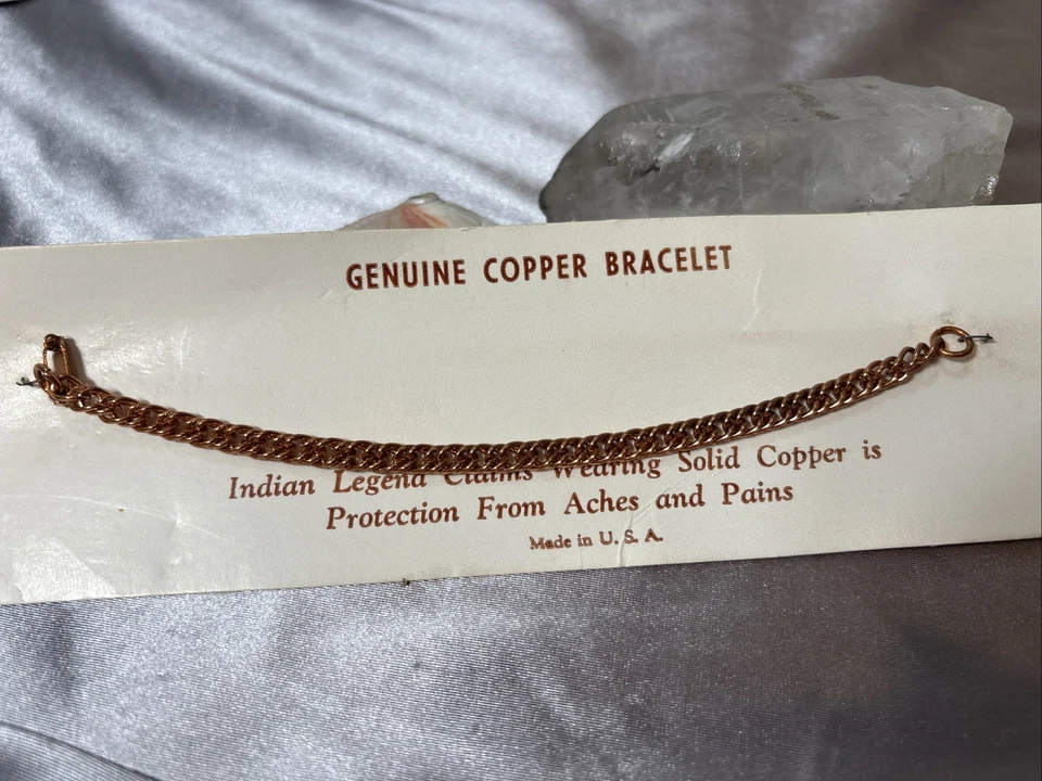 Solid Copper Bracelet Chain, Pure,  Jewelry 7” - Image 1 of 1