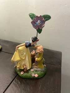 Walt Disney Resin Schneewittchen küssende Dopey Figur - Vintage - selten - Bild 1 von 3
