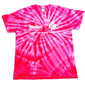 San Diego Aztecs 3 Olives Vodka Official Sponsor T-Shirt Rot Batik Herren M - Bild 1 von 10