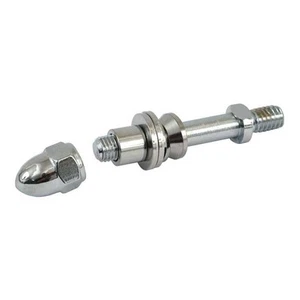 Chrome Adapter Compatible with Mirror Mounting on Harley Davidson Models - Picture 1 of 1