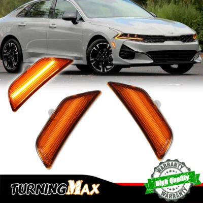 Se adapta a 21-24 Kia K5 Optima Full LED luz marcadora lateral lámpara reflectores izquierda y derecha Foto 1 de 4