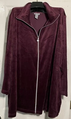 Nuevo Catherines Mujer Talla Grande 1X Cremallera Completa Cárdigan Chaqueta Bolsillos Manga Larga Foto 1 de 4