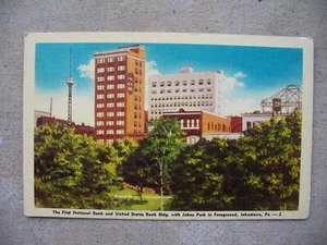 Old Unposted First National Bank U.S. Bank Bldg. Postcard Johnstown Pa - Picture 1 of 2