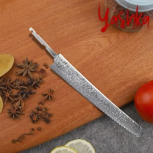 Chef Knife Blank Blade Serrated Slicer Billet Craft Supplies Knife Making Hobby - Picture 1 of 3