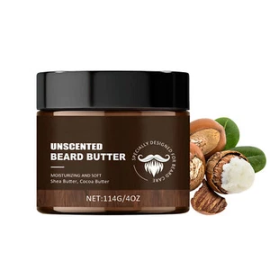 Unscented Grooming Beard Butter 4 Oz Hydrating Beard Moisturizer Balm - Picture 1 of 7