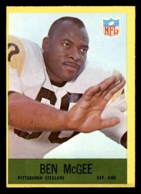 1967 Philadelphia Football #154 Ben McGee NM+ - Image 1 of 2