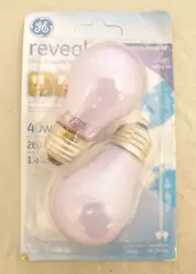 NOS NIP GE Reveal 40W Bulbs A15 Ceiling Fan 12V - Picture 1 of 2