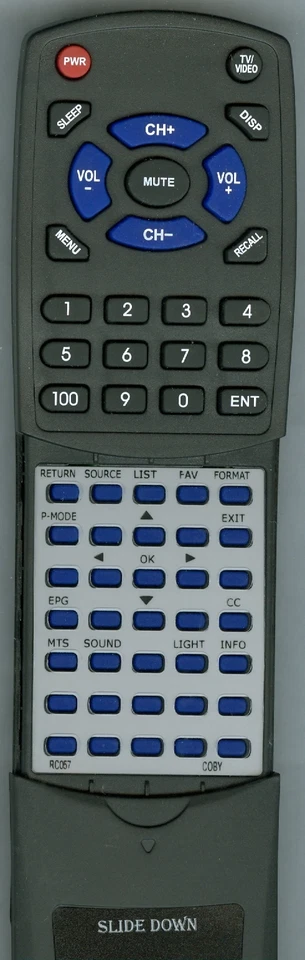Replacement Remote for COBY LEDTV3217, TFTV4228, TFTV4028, LEDTV1526 - Image 1 of 1