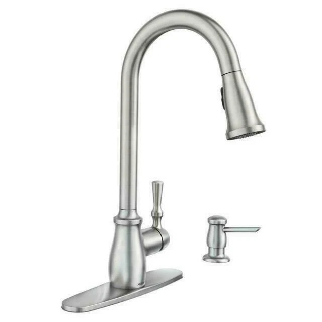 Moen Fieldstone Single Handle Kitchen Faucet - 87808SRS