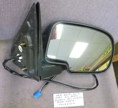 Espejo retrovisor derecho pasajero Chevrolet Silverado Classic 1500 2500 3500 2003-2007 nuevo Foto 1 de 4