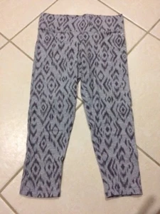 Victoria's Secret graue Ikat CAPRI S Damen Kleidung CROP LEGGINGS breiter Bund - Bild 1 von 2