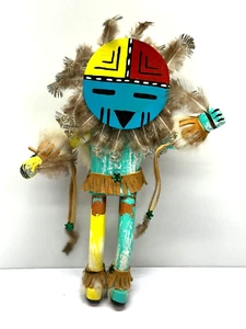 Native American KACHINA Doll Indian SUNFACE Sun Face Southwestern Navajo Art 13" - Picture 1 of 7