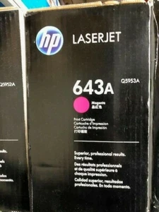Genuine HP 643A Print Cartridge Magenta Q5953A For 4700 New Oem - Picture 1 of 1