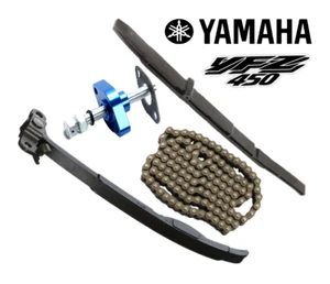 YZ450F WR450F Blue Billet Cam Chain Tensioner YZ450F CNC Timing Chain Guides - Picture 1 of 2