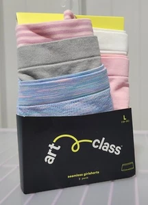 Art Class Girls' Large 10-12 Seamless Girlshorts Panties Multi Color 5 Count - Picture 1 of 5