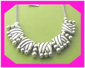 BRIGHTON SONORA TILE Silver Unique NECKLACE NWtag $88 60% OFF - Picture 1 of 3