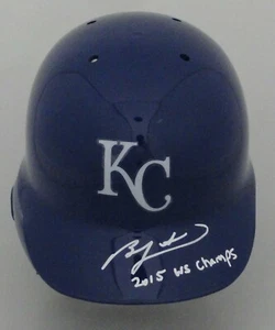 Royals BEN ZOBRIST Signed Full Size Rawlings Helmet AUTO w/ 2015 WS Champs - JSA - Picture 1 of 2