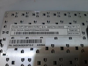 Teclado ASUS eeePC 10" MP-08F46EO-5282 Español - Imagen 1 de 3