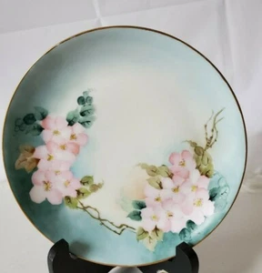HUTSCHENREUTHER SELB BAVARIA signed handpainted poppies, floral flowers 8" PLATE - Picture 1 of 6