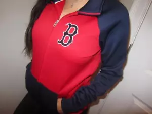 Victoria's Secret Pink Boston Red Sox Full Zip MLB Jacket Bling B Women's XS NEW - Picture 1 of 1