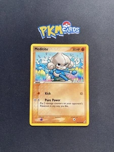 Pokémon TCG Meditite Crystal Guardians 56/100 Regular LP. - Picture 1 of 3