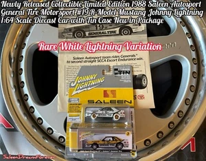 WHITE LIGHTNING 88 SALEEN GENERAL TIRE #19RACE MUSTANG J L 1:64 DIECAST CAR FORD - Picture 1 of 8