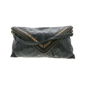 Matt & Nat Heavy Studded Purse Accents Clutch Vegan Biker Chic - Picture 1 of 6