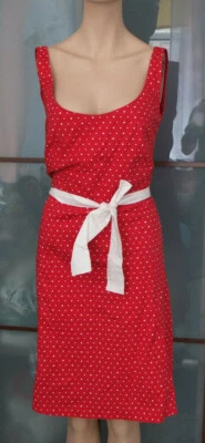 Vestido Retro Yessica C&A Talla 36 S Top Elástico Rojo/Blanco Foto 1 de 4