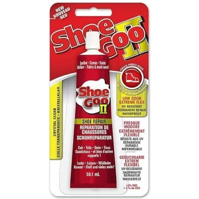 Tubo de revestimiento protector y reparación de zapatos transparente Shoe Goo II 2 oz (59,1 ml)