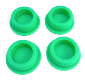 Green Round Hole Plug Silicone End Cap Pipe Tube Insert Blanking Seal 13~48.5mm - Picture 1 of 6