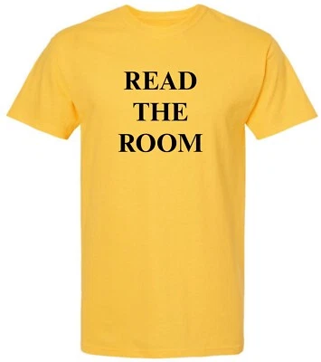 Camiseta Read The Room Estampada | Camiseta Gráfica Sarcástica Engraçada para Pessoas Inteligentes - Imagem 1 de 2