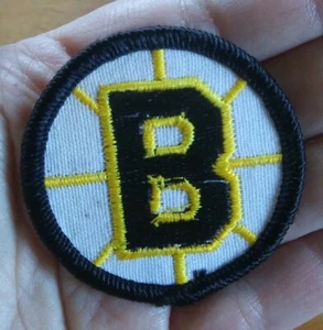 Vintage ~ NHL ~ Boston Bruins ~ B ~ Embroidered Patch Rare NOS Circle Patch - Picture 1 of 6