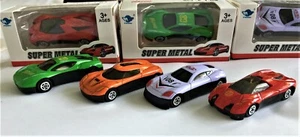 Mini Toy Cars Multi-Colour 4pc scale 1:64 - Picture 1 of 3