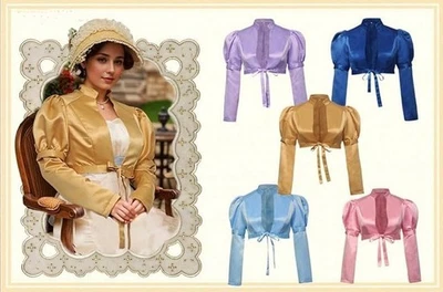 Mujeres Regency Spencer Chaqueta Jane Austen Disfraz Abrigo Recortado Chaquetas Victorianas Foto 1 de 4