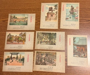 Attraktive frühe alte japanische Postkarten 8er Set - Bild 1 von 9
