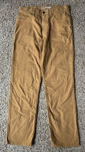 Pantalón de trabajo Carhartt para hombre 32x34 resistente flexible ajuste relajado lona 5 bolsillos BN2517-M - Imagen 1 de 6